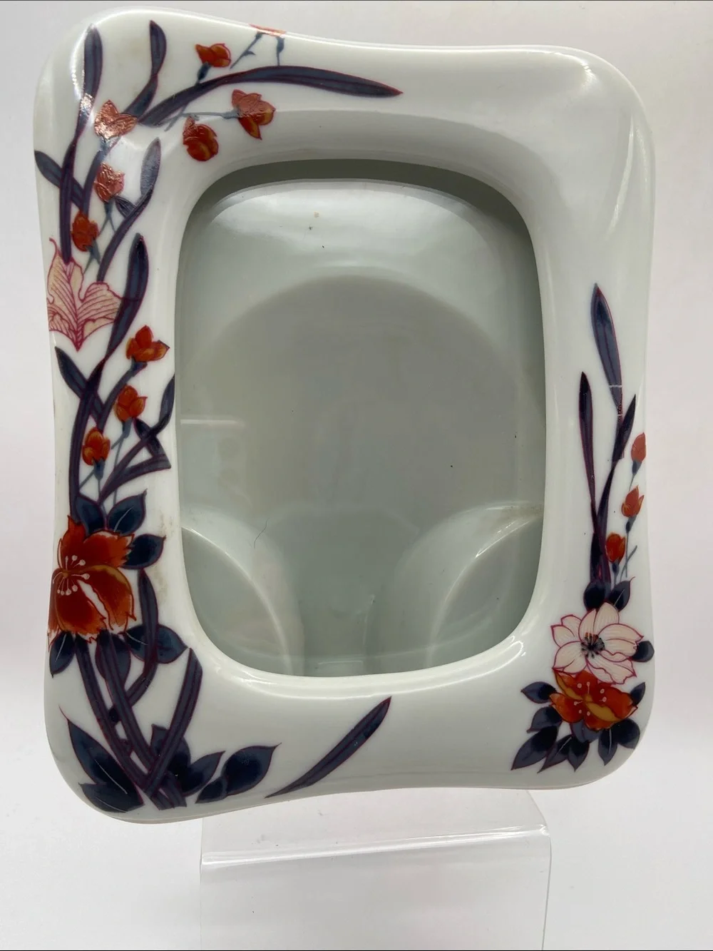Vintage Wildflower Porcelain Picture Frame Made Expressly For Macy’s